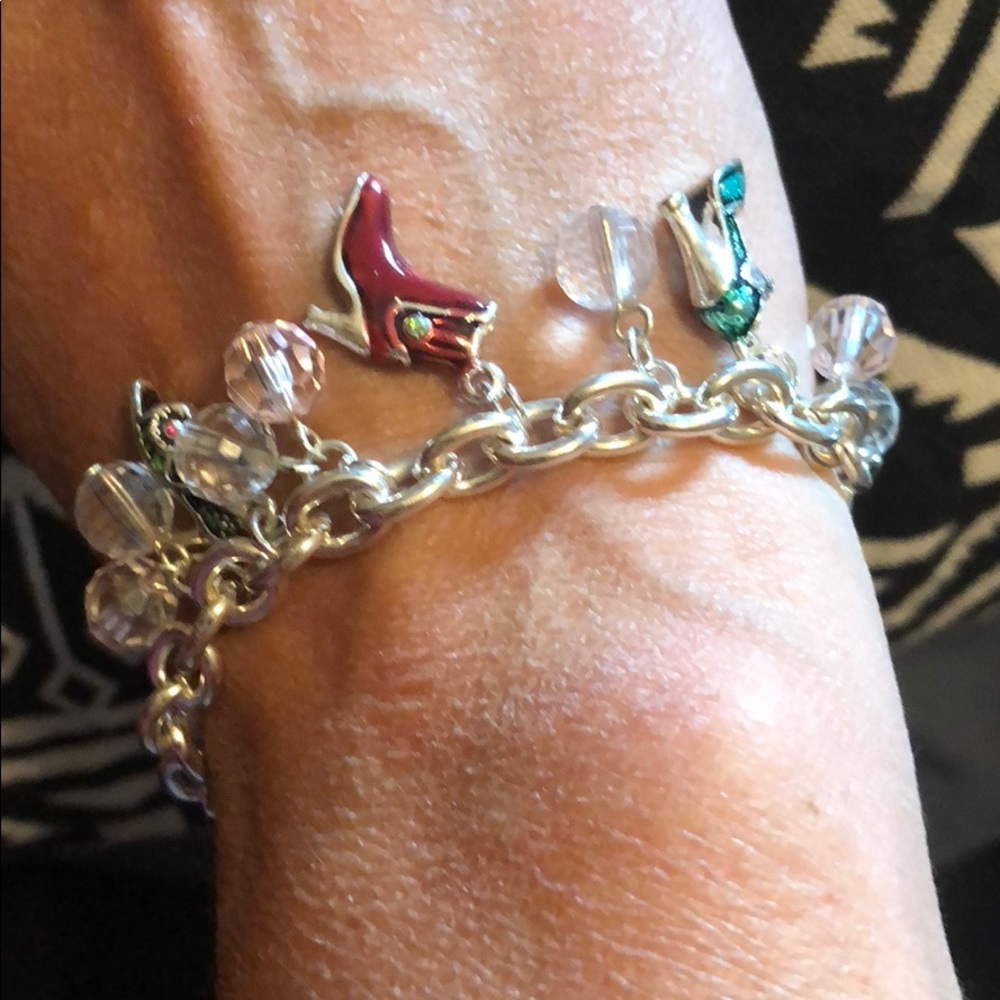 Cute shoe charm bracelet